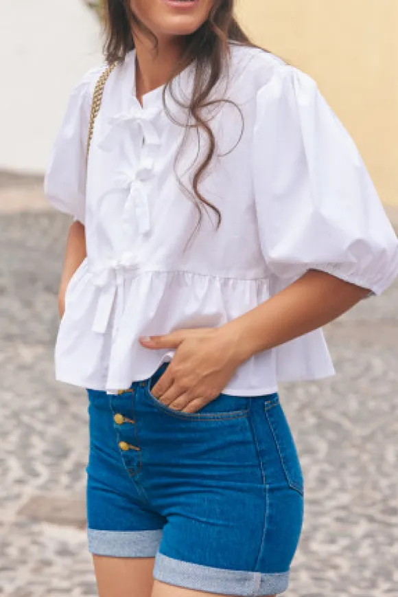 BLOUSE ADALINE BLANCHE