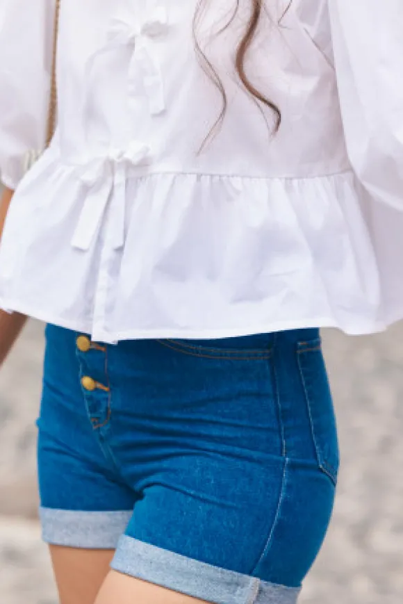 BLOUSE ADALINE BLANCHE
