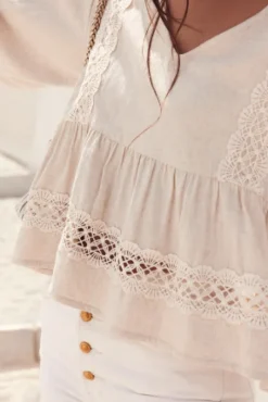 BLOUSE AMY LIN VISCOSE BEIGE