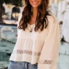 BLOUSE AMY LIN VISCOSE BLANC