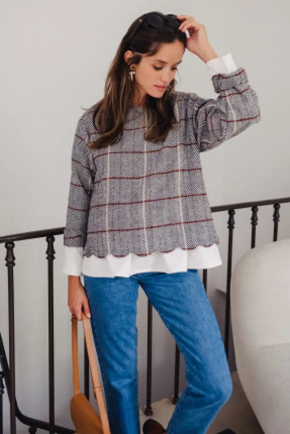 BLOUSE BALTHAZAR CHEVRON