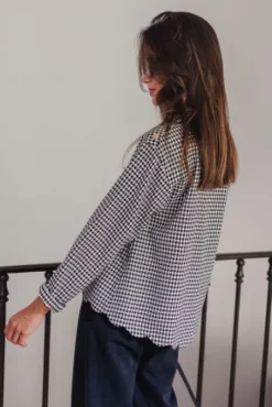 BLOUSE BALTHAZAR PIED DE POULE