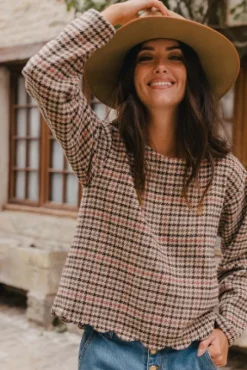 BLOUSE BALTHAZAR PIED DE COQ
