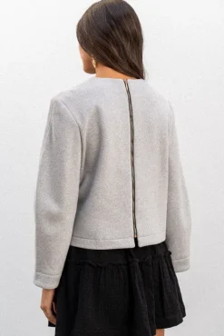 BLOUSE BETTINA GRISE