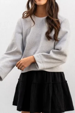 BLOUSE BETTINA GRISE