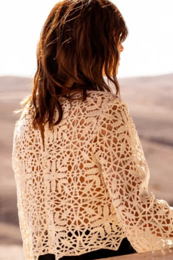 BLOUSE BRENDA GUIPURE CRÈME
