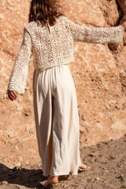 BLOUSE BRENDA GUIPURE CRÈME