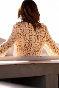 BLOUSE BRENDA GUIPURE CRÈME
