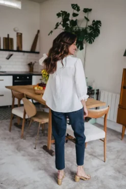 BLOUSE DINA BLANC COTON