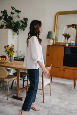 BLOUSE DINA BLANC COTON