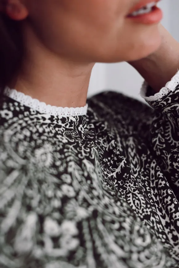 BLOUSE HENRIETTE BANDANA KAKI