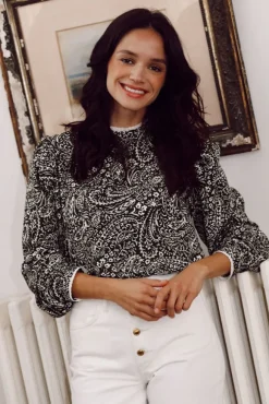 BLOUSE HENRIETTE BANDANA KAKI