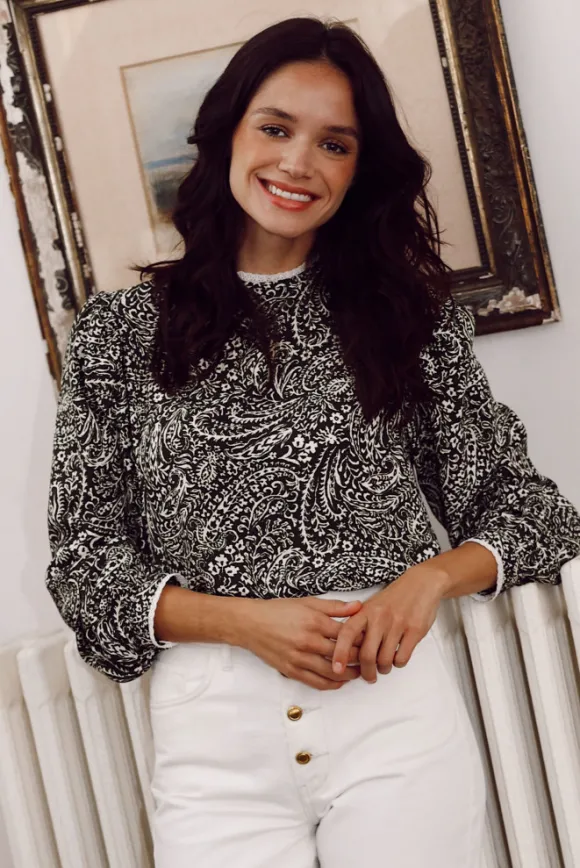 BLOUSE HENRIETTE BANDANA KAKI