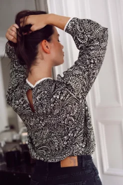 BLOUSE HENRIETTE BANDANA KAKI