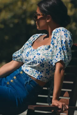 BLOUSE JULIANNA PORCELAINE