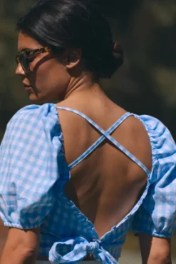 BLOUSE JULIANNA VICHY AZUR