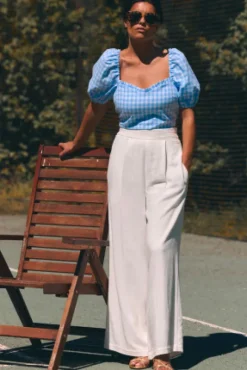 BLOUSE JULIANNA VICHY AZUR