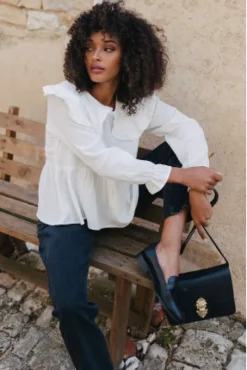 BLOUSE KENDAL BLANC COTON