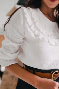 BLOUSE LÉA ÉCRU COTON