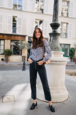BLOUSE LORRAINE VICHY NOIR