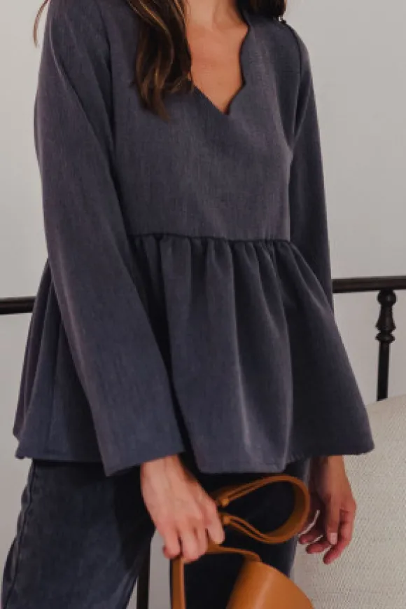 BLOUSE MARTHA GRIS