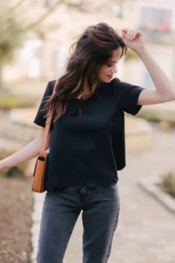 BLOUSE MILAN NOIR