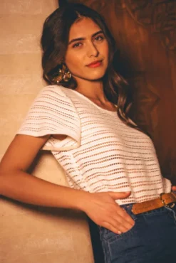 BLOUSE MYRTILLE KOMBOLOY ÉCRU