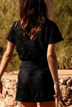 BLOUSE MYRTILLE KOMBOLOY NOIR