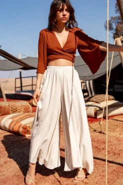 BLOUSE TINA MARRON