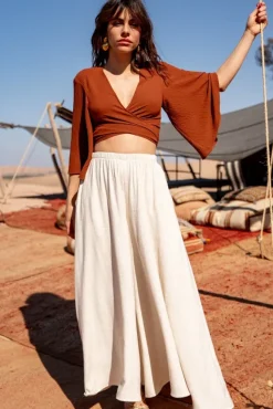 BLOUSE TINA MARRON