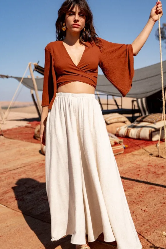 BLOUSE TINA MARRON
