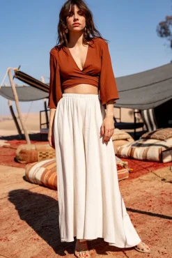 BLOUSE TINA MARRON