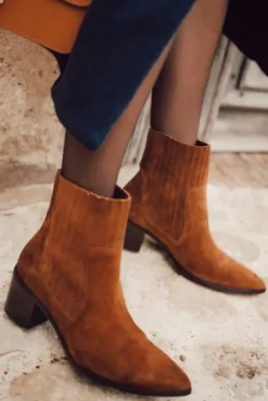 BOTTINES SANDRA CARAMEL