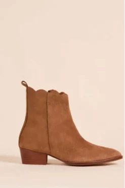 BOTTINES ZÉLIE DAIM CAMEL