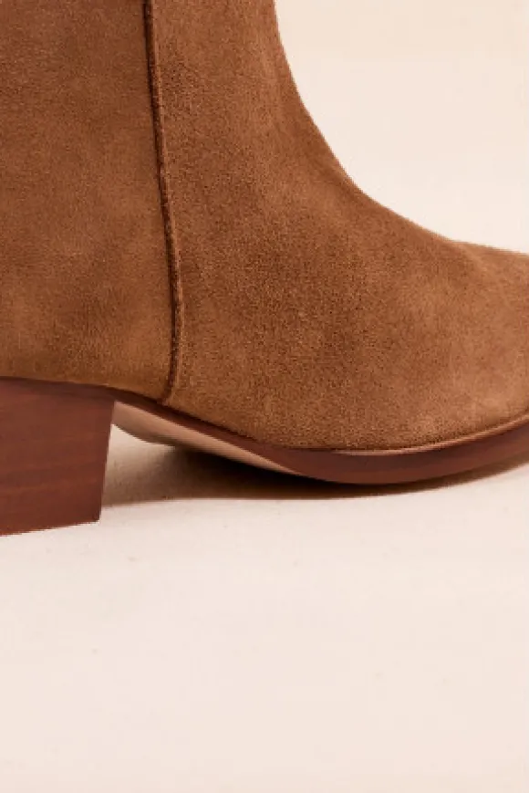 BOTTINES ZÉLIE DAIM CAMEL