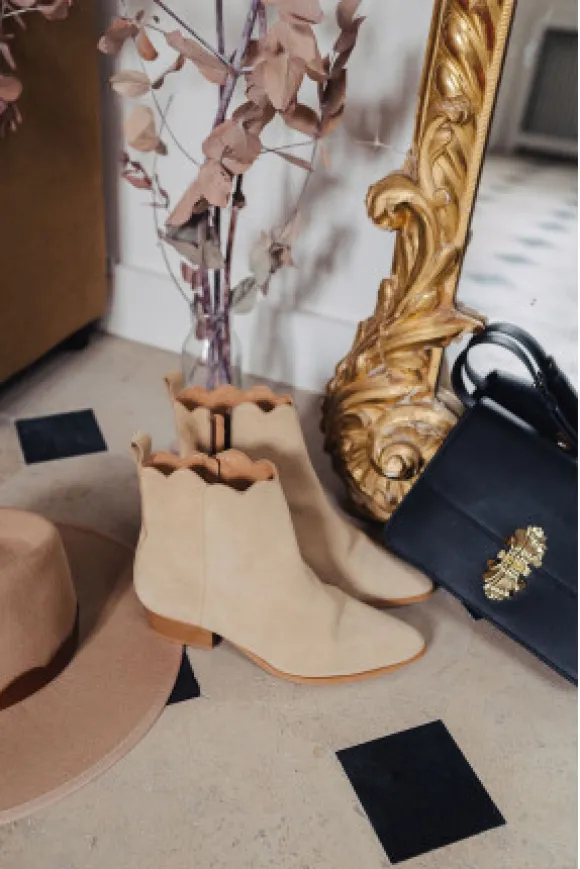 BOTTINES ZÉLIE GREIGE