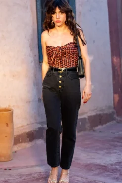 BUSTIER BADIS IMPRIMÉ LOTUS