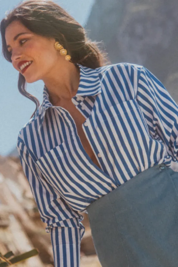 CHEMISE MARC STRIPES BLUE