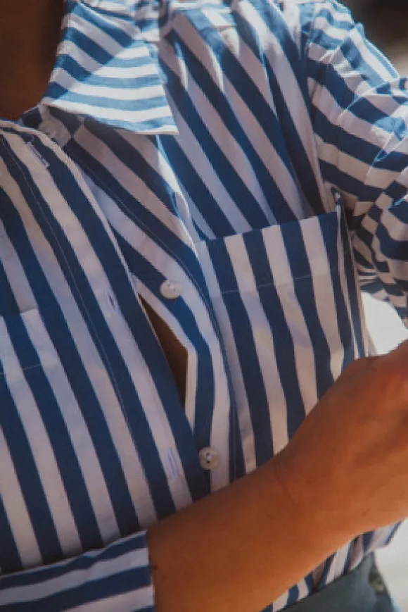 CHEMISE MARC STRIPES BLUE