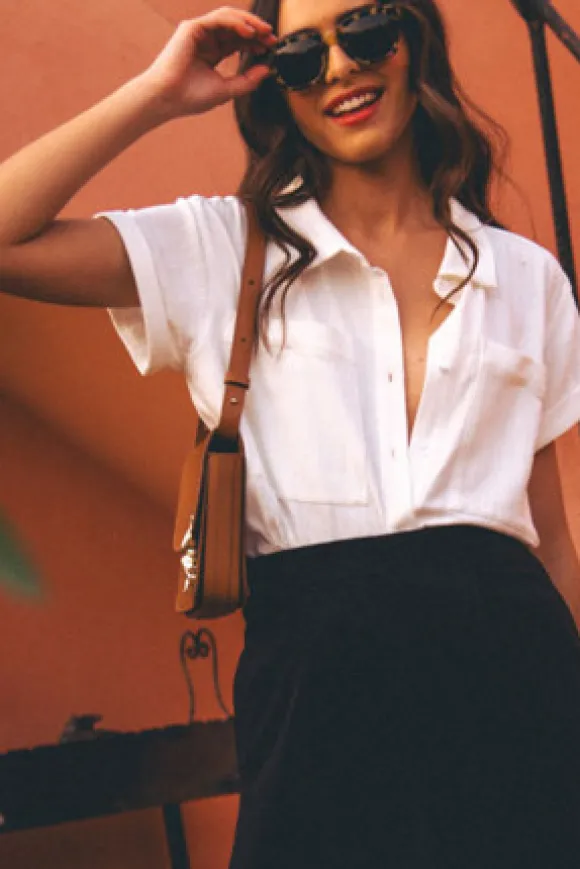 CHEMISE MARCO LIN VISCOSE BLANC