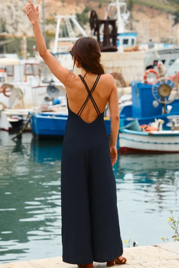 COMBINAISON CAMÉLIA NOIR