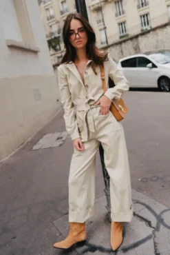 COMBINAISON MORGANE GABARDINE BEIGE