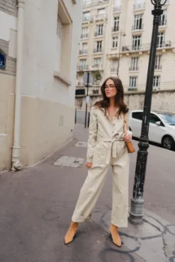 COMBINAISON MORGANE GABARDINE BEIGE