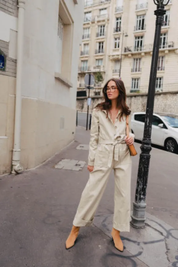 COMBINAISON MORGANE GABARDINE BEIGE