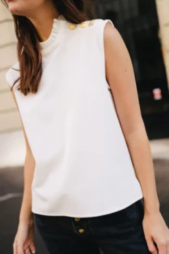 DÉBARDEUR CARMEN BLANC