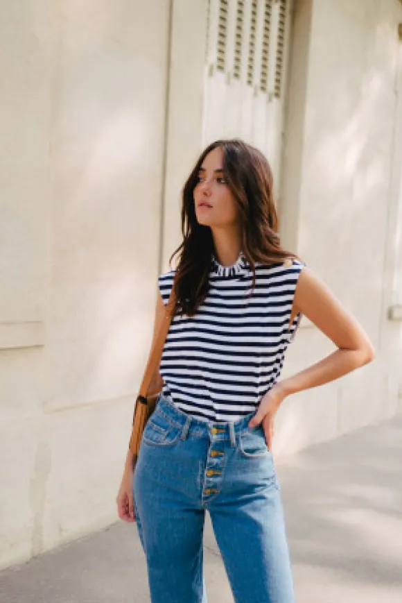 DÉBARDEUR CARMEN MARINE