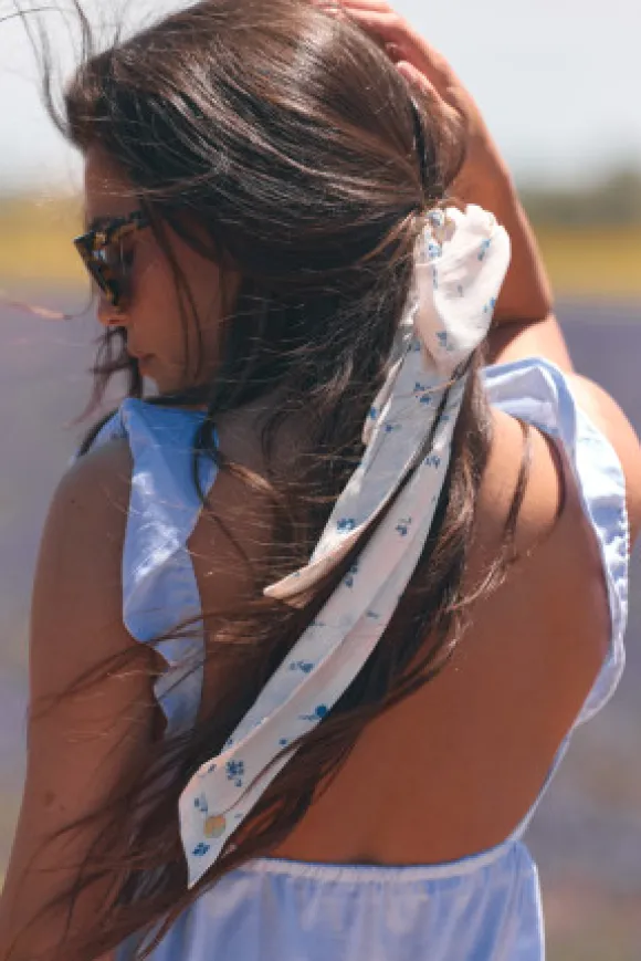 FOULARD BLEUET