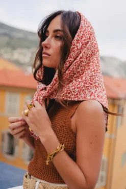 FOULARD MELBA ROUGE