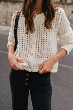 GILET ALLAN CREME