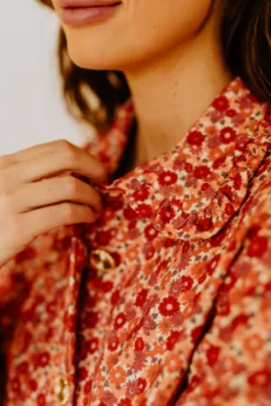 GILET FONDA CAMAÏEU ROUGE